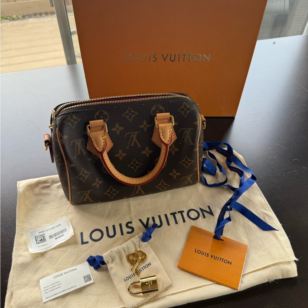 Louis Vuitton Brown and Tan Monogram Satchel
